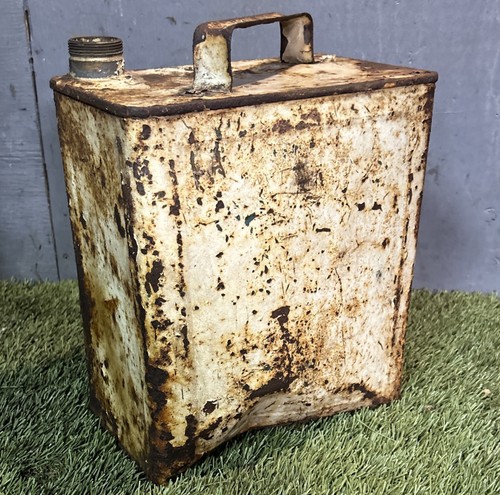 Vintage gallon steel petrol - vintage,