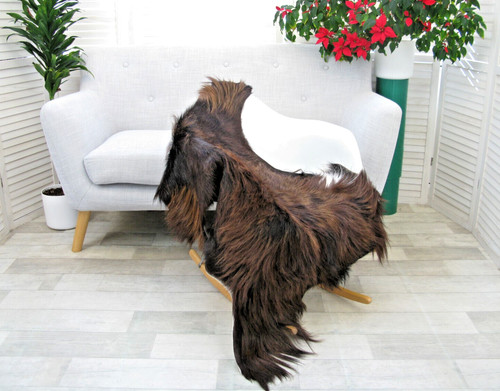Genuine greek giant goat rug - goat,