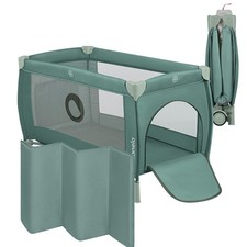 Stefi Plus Travel Cot up to 15 kg Baby Cot Children's Travel Cot with Mattress Side...