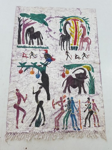 Vintage african batik - batik, painted