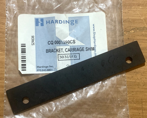 Hardinge lathe carriage shim - carriage,
