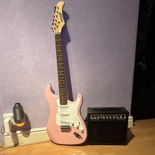 Zenon electric guitar pink - zenon,
