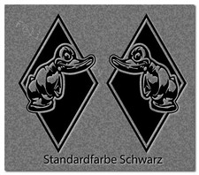 Rubber Duck Angry Duck 2 Stickers Sticker Decal Diamond 200mm Color Choice R004