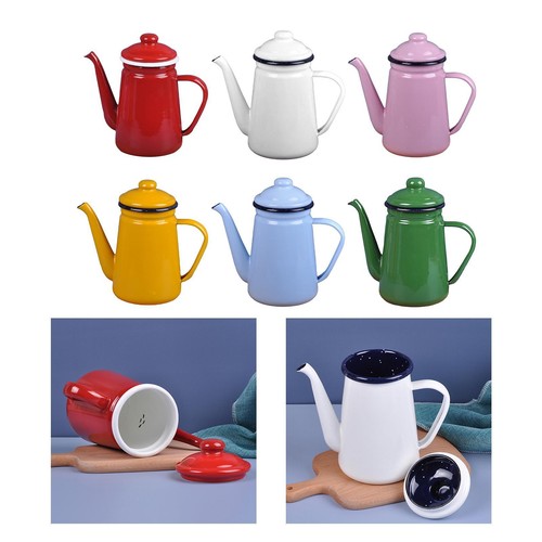 Enamel tea kettle water milk - enamel,