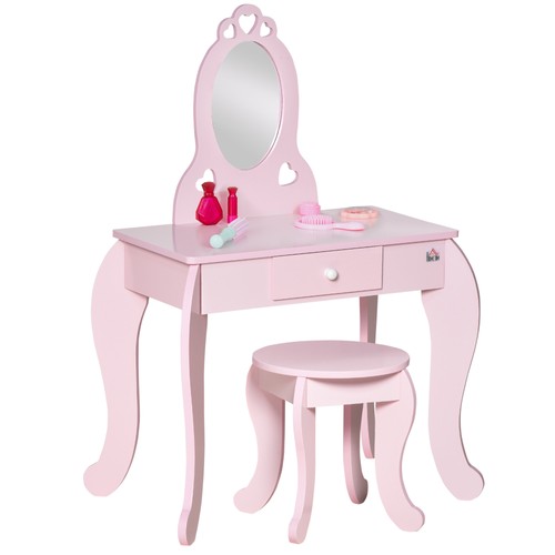 Homcom kids vanity - kids, table