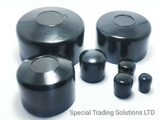 Round Plastic End Cap Black,Caps Tube Pipe