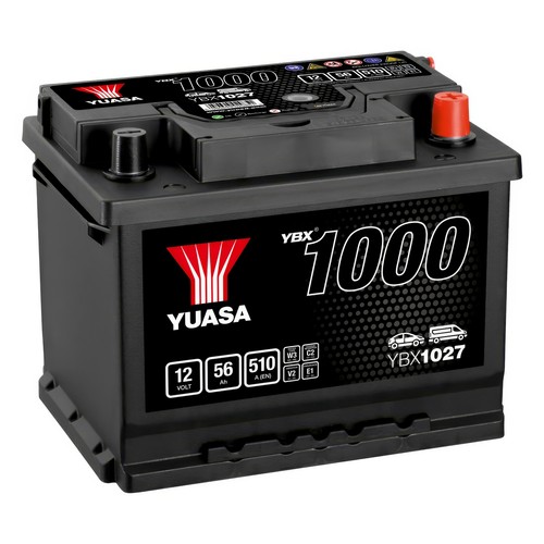 Yuasa car battery ybx1027 - battery, 12v