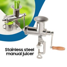 Stainless Steel Manual Wheatgrass Juicer Hand Fruit Vegetable Orange Juice Press