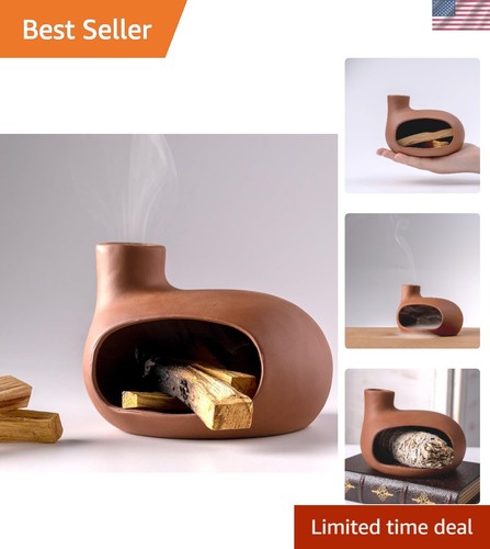 Terracotta palo santo - terracotta, holder