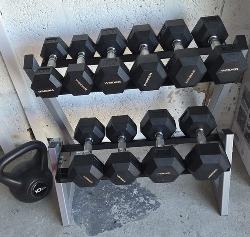 Weider hex dumbbell set with - dumbbell,