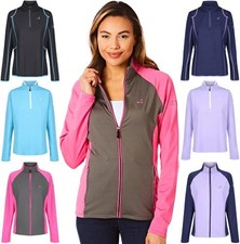 Under Par Women’s Zip Neck Sweater Jumper Breathable Moisture Wicking Ladies 