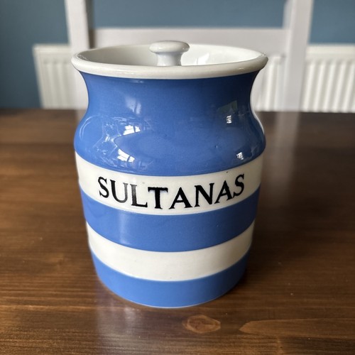 Green cornishware sultanas - g,
