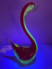 Vintage Red Sommerso Uranium