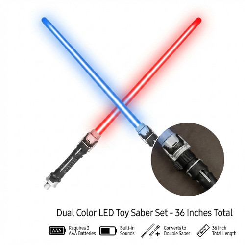 2pcs led light lightsaber - led, up