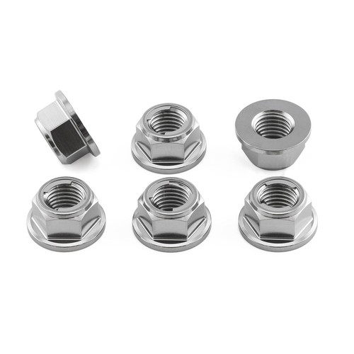 Titanium sprocket nuts m10 - nuts,
