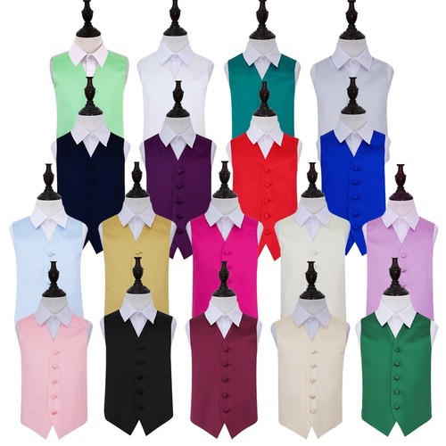 Boys waistcoat satin - waistcoat, plain
