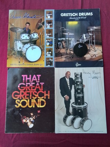 Vintage drum brochures x4 - vintage,