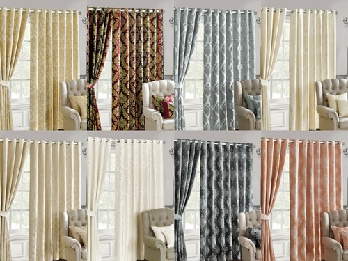 Jacquard curtains ring top - curtains,
