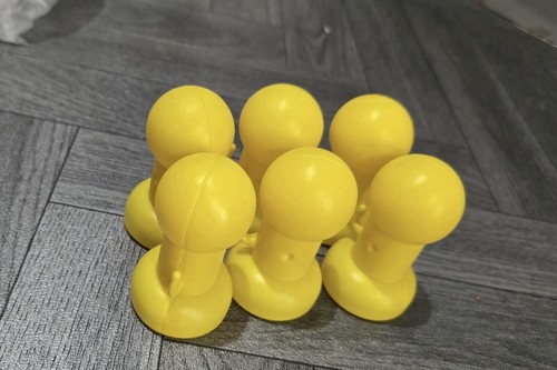 Yellow plastic trampoline - plastic,