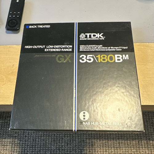 Tdk 180bm reel to - gx, reel-to-reel