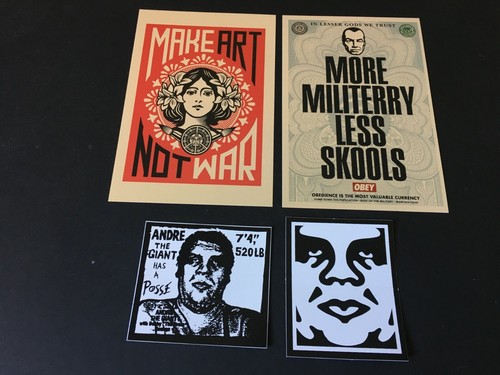 Shepard fairey postcard - shepard,