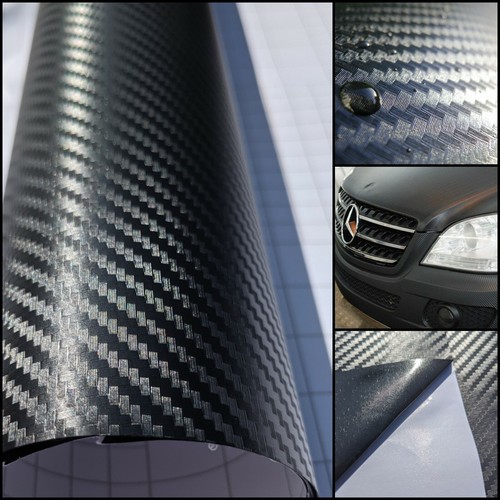 Black carbon fibre vinyl - carbon,