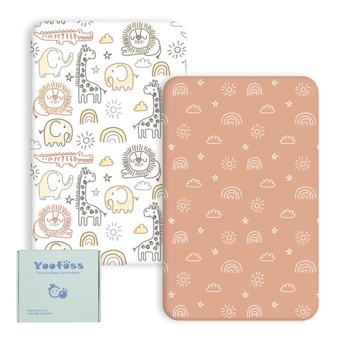 Travel cot fitted sheets - sheets, x