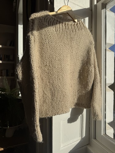 Babaa natural wool knitted - natural,