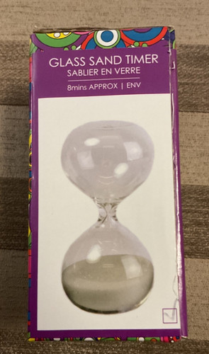 Glass sand timer new boxed - timer,