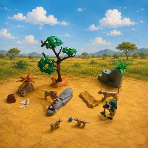 Playmobil lion family - playmobil,
