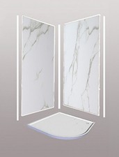 Carrara Marble  Shower Wall