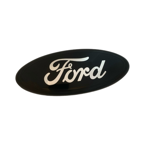 Black chrome inch emblem - chrome,