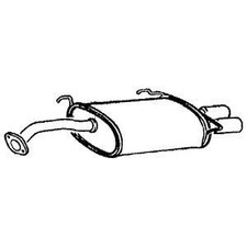 Klarius Tail Pipe With Back