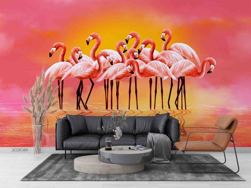 Flamingo background - flamingo,