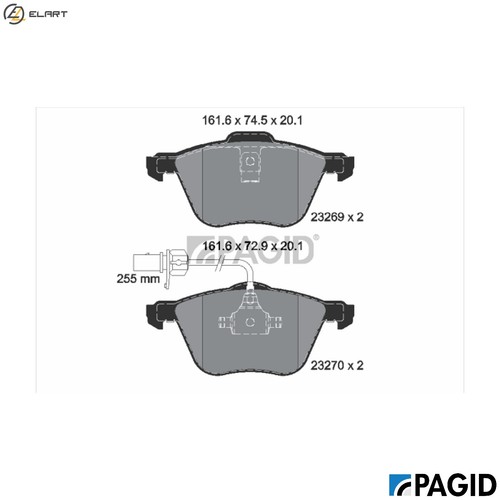 Brake pad set disc - brake,