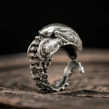 Alien Xenomorph Ring HR Giger Style Aliens Collectible Jewellery Resizeable New
