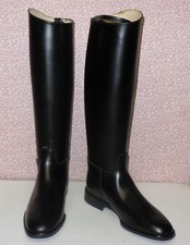 Regent Chaser Black Leather Riding Boots With Garter Straps In Various Sizes