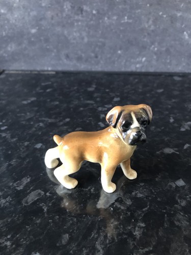 Vintage porcelain bull - porcelain, dog