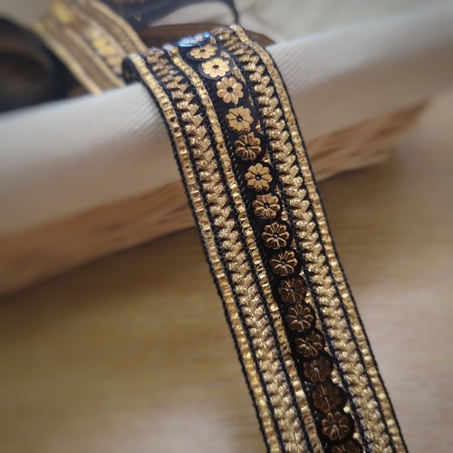 35mm black gold metallic trim - 35mm,