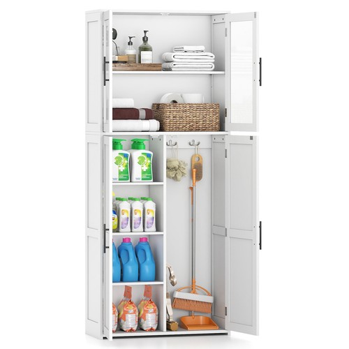 Gymax broom closet storage - broom,