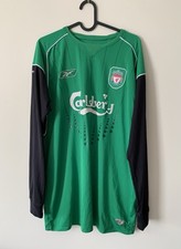 Liverpool Shirt 04/05 Goalkeeper Shirt Med 22” Pit Vintage Retro LFC Reds