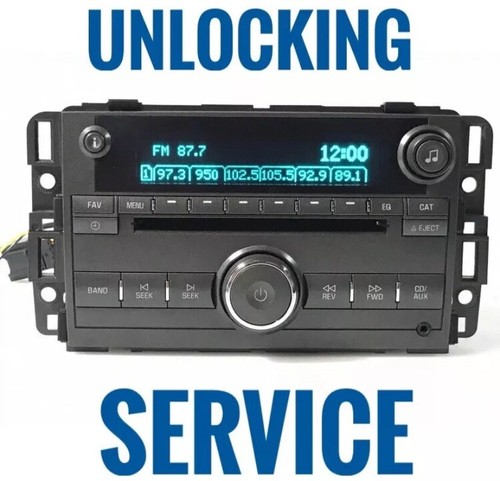Unlocking service for gmc - for,