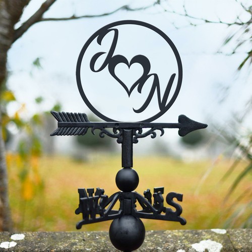 Love heart initial iron - love,