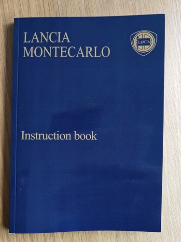 Lancia montecarlo instruction - montecarlo,