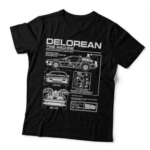 Delorean time machine - time, white