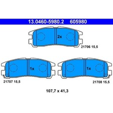 ATE 13.0460-5980.2 BRAKE PAD