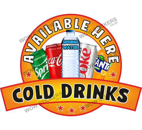 Cold drinks available - cold, here