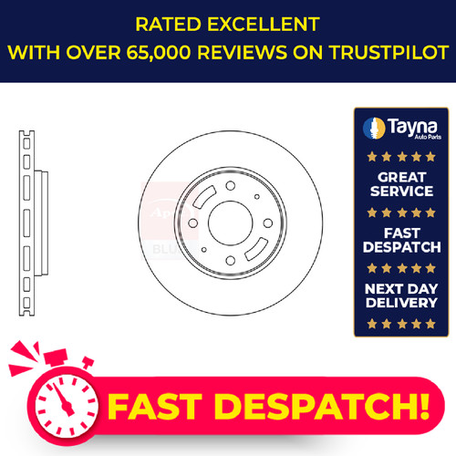 Brake discs pair vented - 2x,