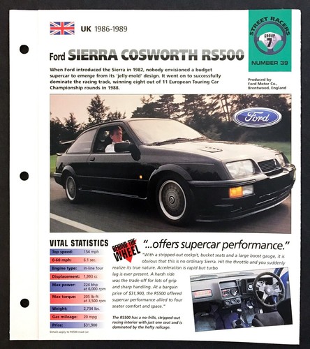 1987 ford sierra cosworth - 1987,
