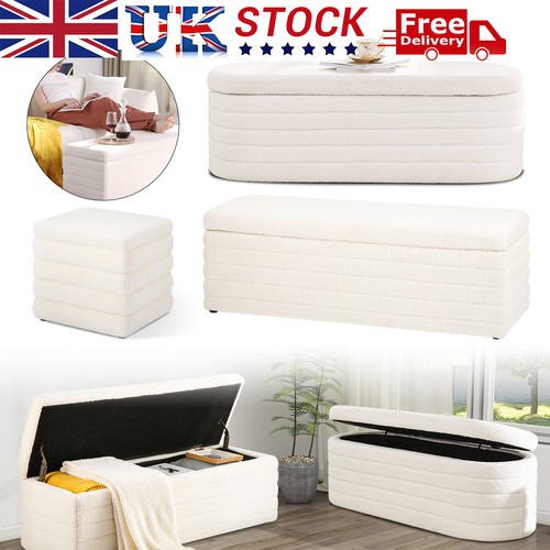 Modern sherpa storage bench - storage,